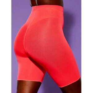 Yitty Neon Pink Mesh Me Smoothing High Waist Shorts‎ Fabletics Like New Large